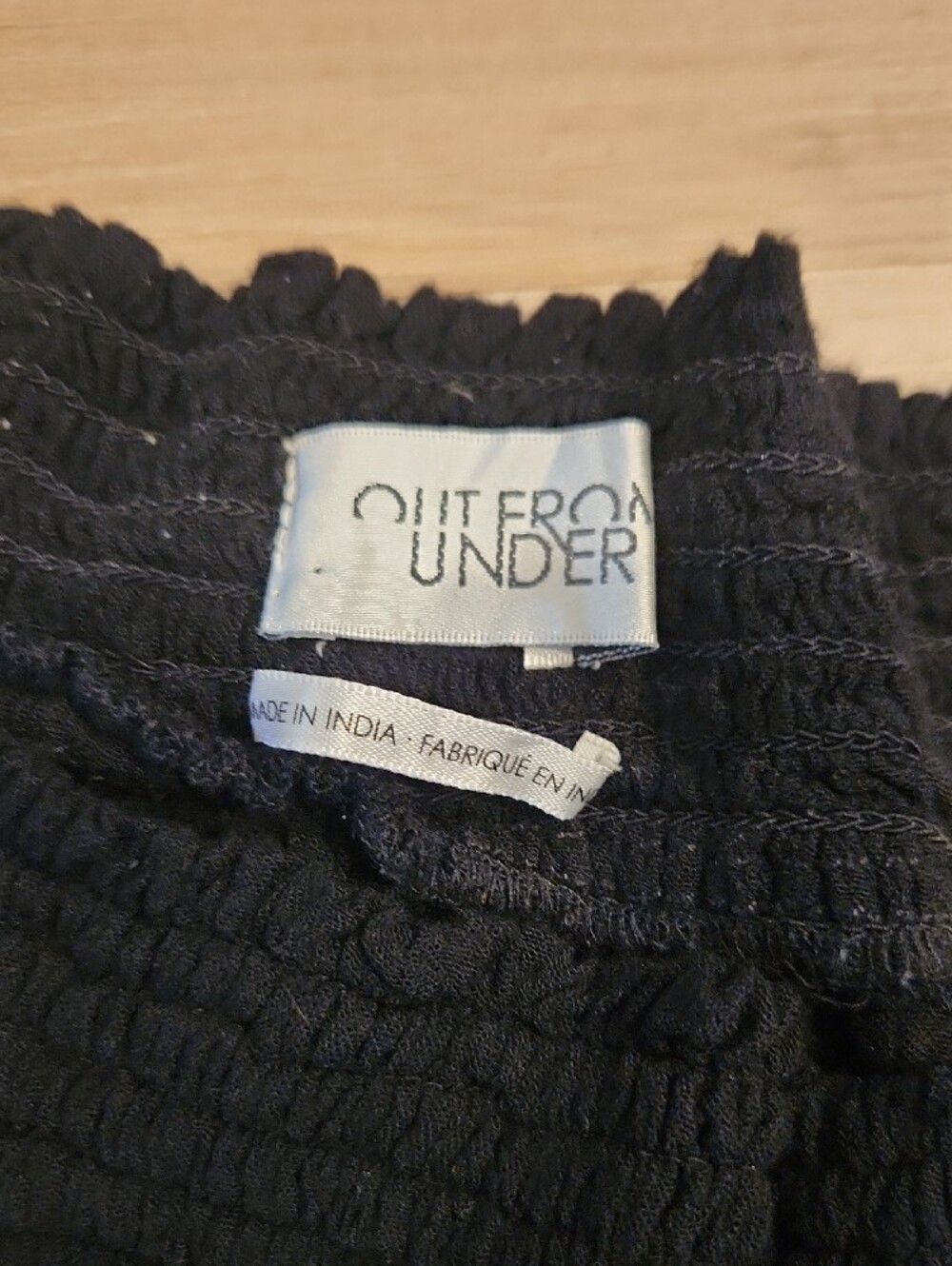 *Out From Under* Black High-Waist Women's Shorts - Picture 2 of 2